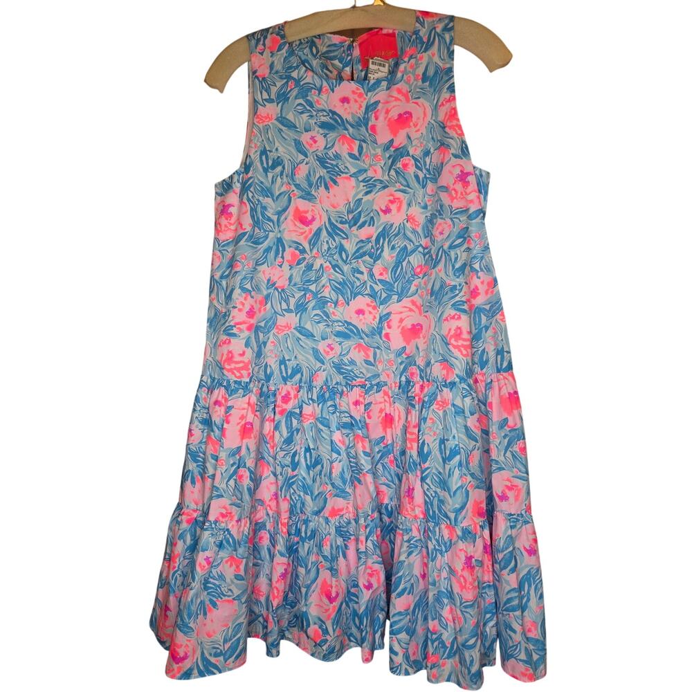 Lilly Pulitzer Trina Dress "Rose to the Occasion" / "Bondi Blue My Little Peony"